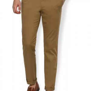 Regular Fit Men Cotton Blend Trousers